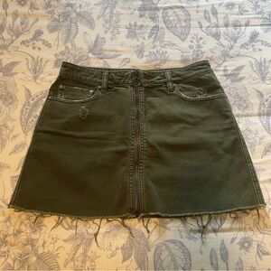 We The Free Forest Green Mini Skirt
